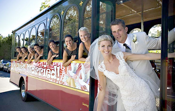 Our Trolley is perfect for weddings!